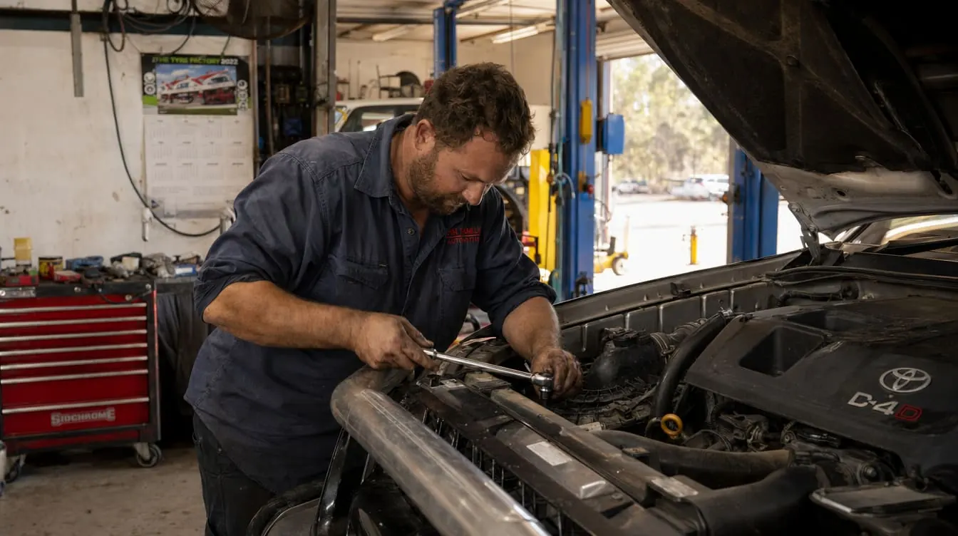 Auto parts business owners working with a Localsearch digital marketing specialist in Australia