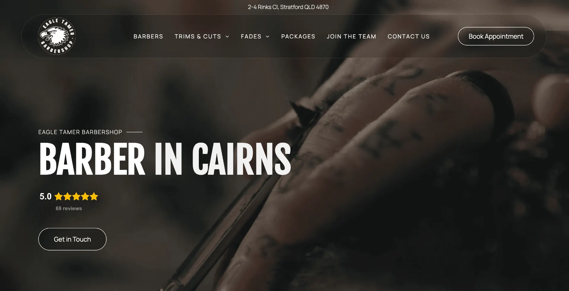 Eagle Tamer website