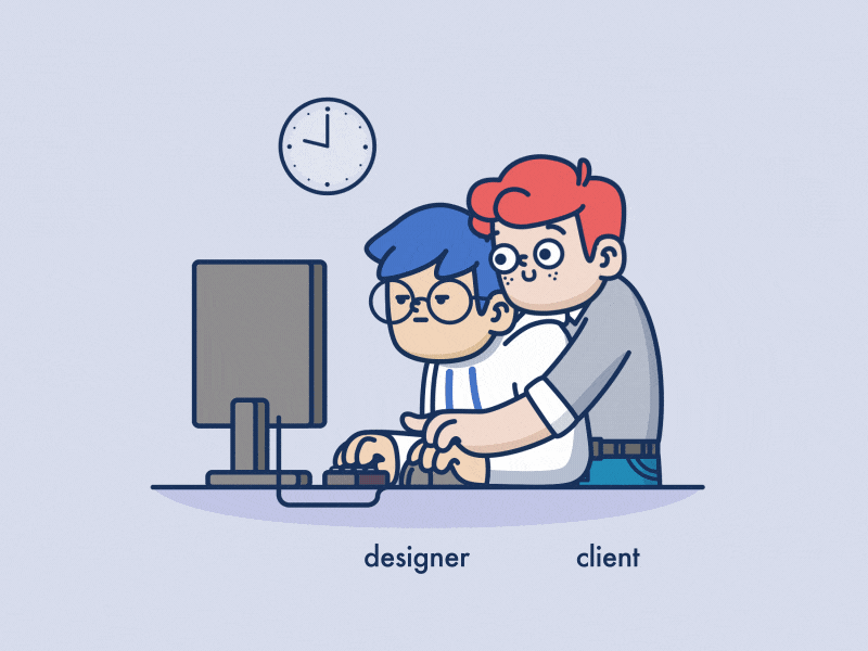 Client and web designer relationship