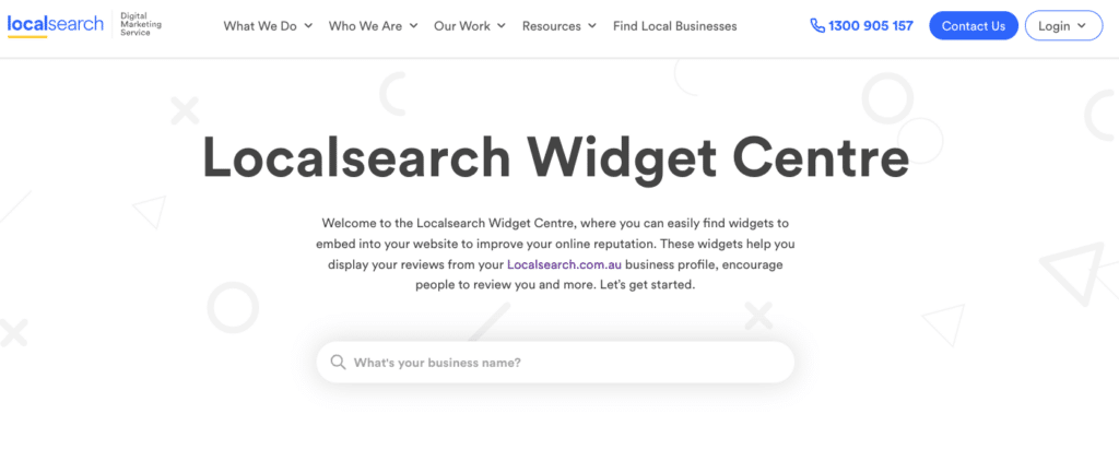 Localsearch Widget Centre
