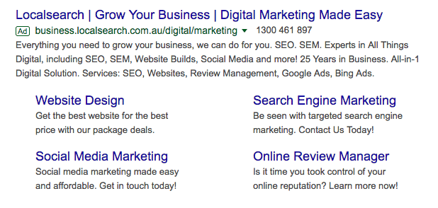 Localsearch search engine marketing