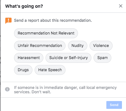 Facebook Report a Review
