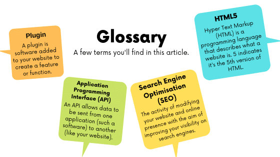 Website build glossary