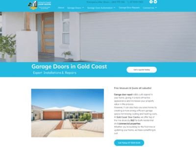 Localsearch website design Gold Coast Door Centre