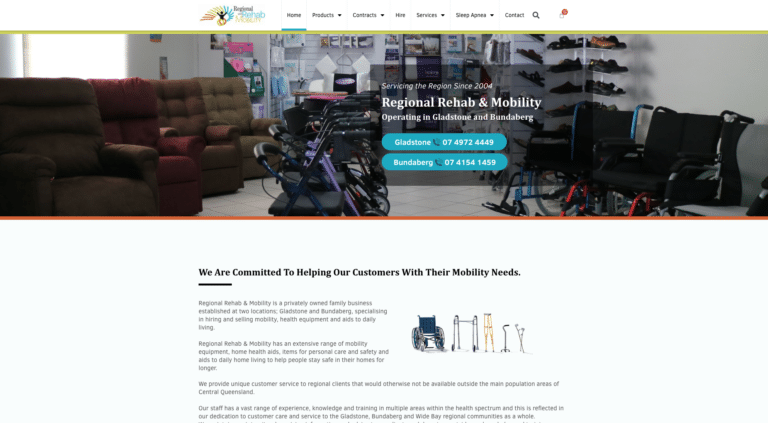 Localsearch website build regional rehab and mobility