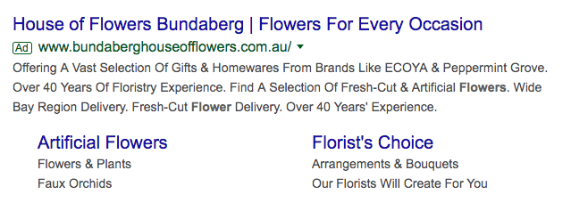 Florist search engine marketing Localsearch