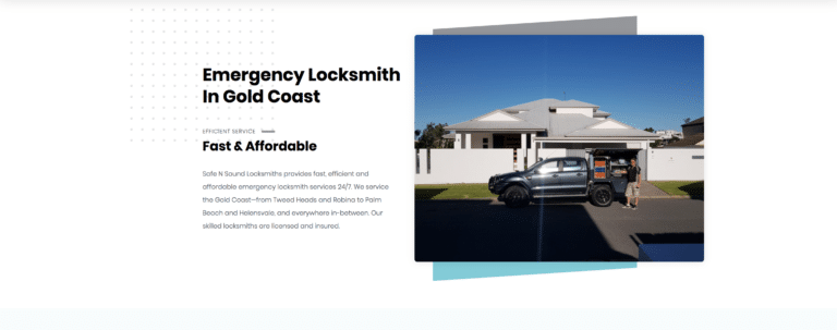 Safe N Sound Locksmiths Gold Coast Localsearch Website Design