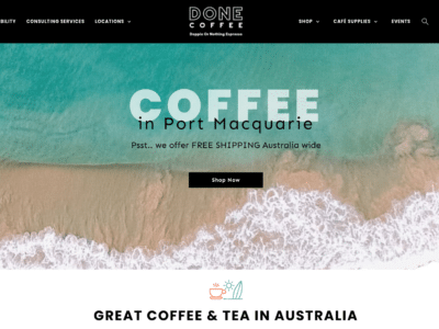 DONE coffee Localsearch website design