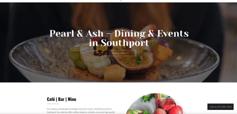 Pearl and Ash Localsearch Website Design