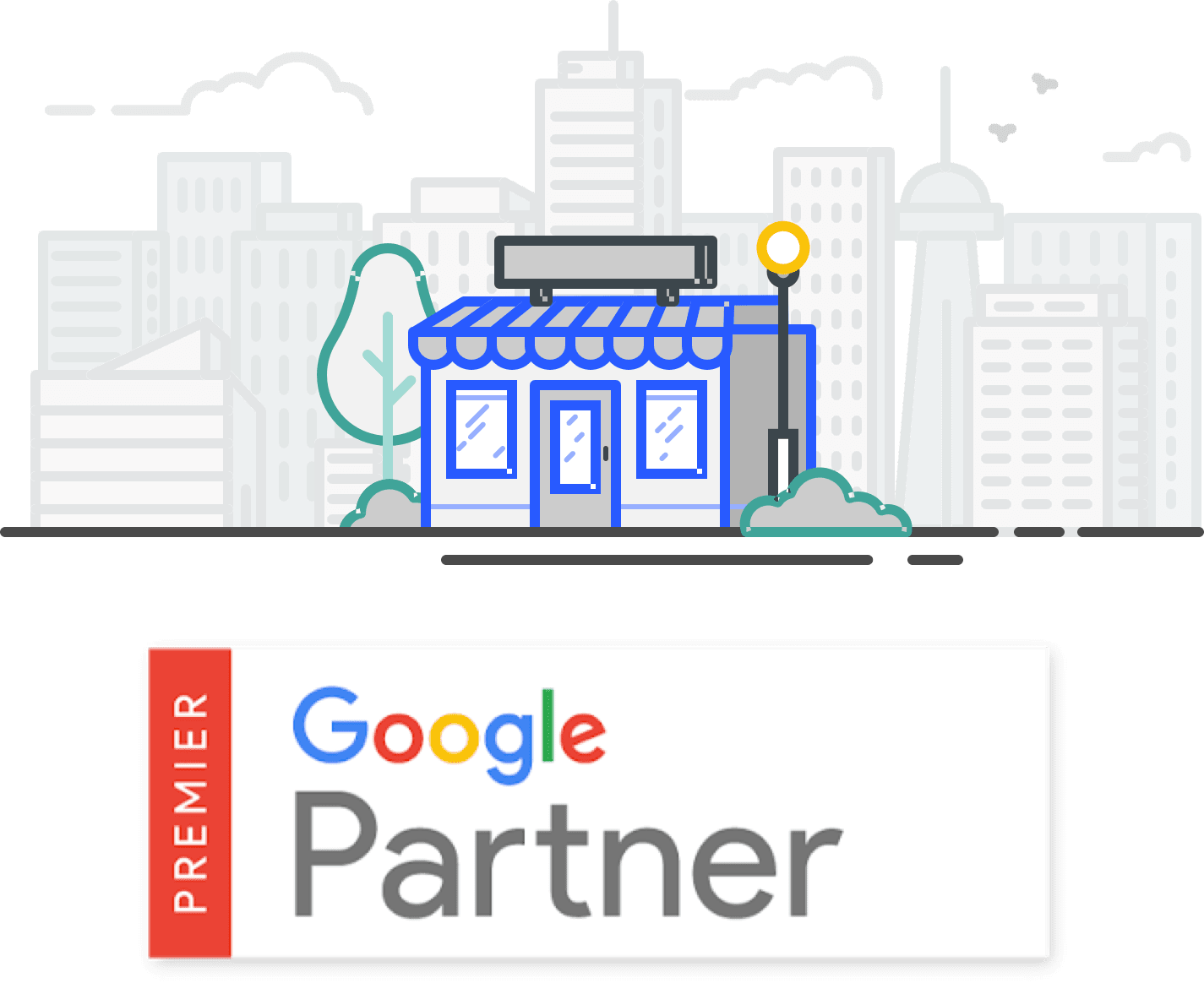 Google my business partner badge and icon